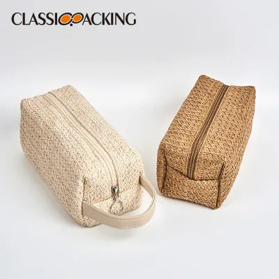 Simple Cosmetic Storage Bag PP Grass Material Large Capacity Portable Travel Wash Bag Cosmetic Bag