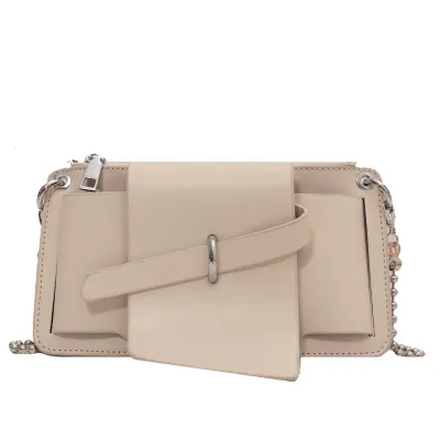 Summer New Women's Bag Trend Line Shoulder Bag New Fashion PU Mobile Phone Bag Motorcycle Bag Coin Purse Bag
