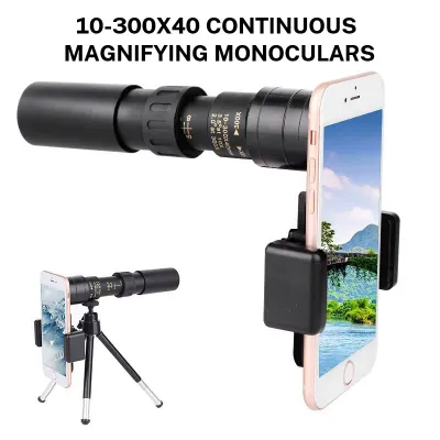  10-30×25 Zoom HD Portable Strong Binoculars Long Range Professional Spyglass Monocular Telescope Low Night Vision for Hunting