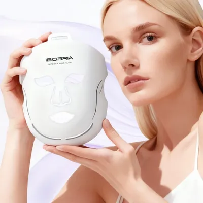Silicone LED Red Light Photon Skin Rejuvenation Phototherapy Facial Beauty Device
