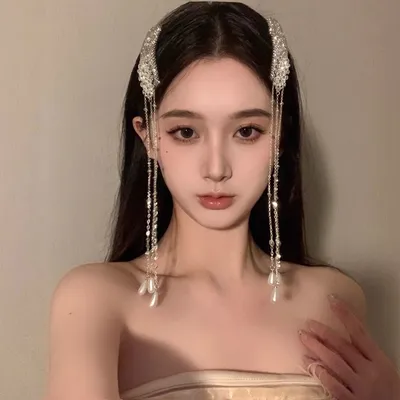 Affordable Luxury Pearl Waterfall Tassel Hair Clip