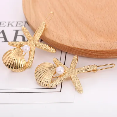 Starfish And Shell All Matching Hair Clip Geometric Frog