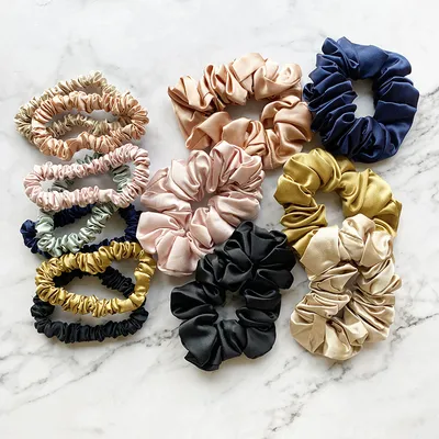22mm High-end Heavyweight Silk Hair Tie French Seamless Design