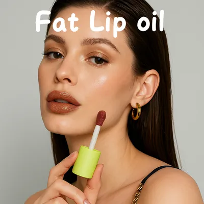 Transparent Pearlescent Fat Lip Gloss, Glossy Jelly Lip Oil, Moisturizing Lip Balm To Fade Lip Lines, Color Changing Lip Makeup, 4.8ml