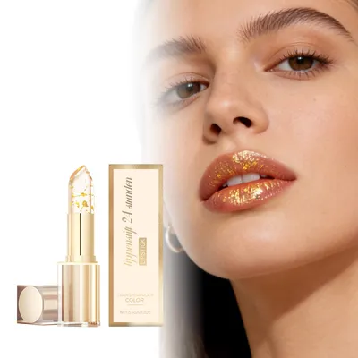 Gold-Leaf Temperature-Responsive Moisturizing Lipstick For Daily Care