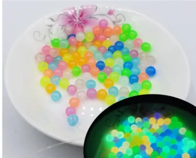 200Pcs 6-12mm Glow In The Dark Acrylic Beads Luminous 