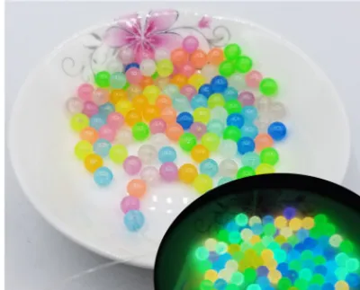 200Pcs 6-12mm Glow In The Dark Acrylic Beads Luminous 