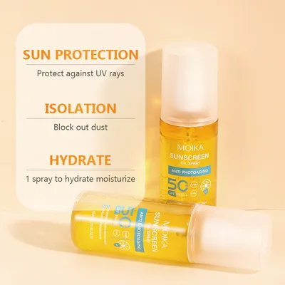 50 Times Sunscreen Spray In English