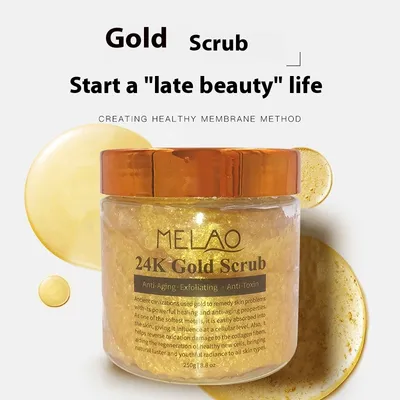 24K Gold Face Facial Scrub Exfoliating Repair Smooth Skin