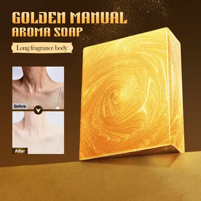 24K Gold Handmade Essential Oil Soap Universal For Body Cleaning