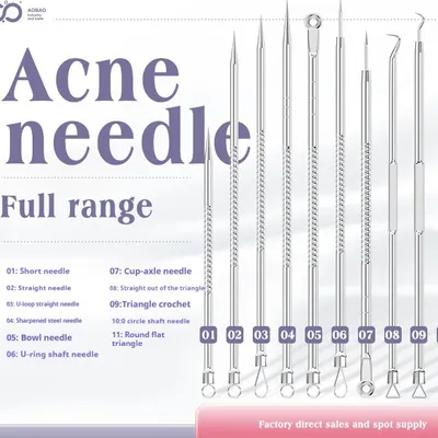 4-piece Needle Set Acne Clip Ultra Fine And Pointed