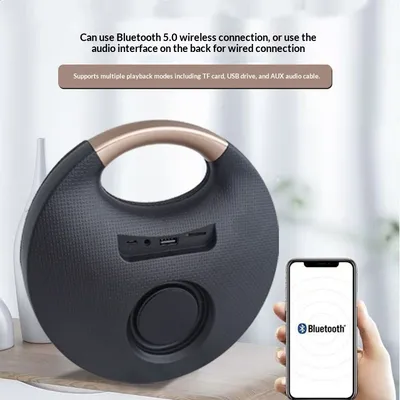 Gift Bluetooth Mini Fabric Portable Outdoor Wireless Subwoofer Desktop Home Speaker