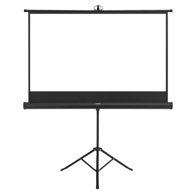Tripod Projector Screen With Stand 60 Inch 160° Wide Angle 4K HD 16:9 Screen