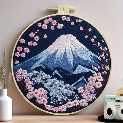 Embroidery Handmade Cloth Art Material Kit Sets Creative Needlework English