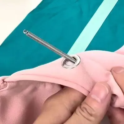Flexible Spring Wire Threading Tool - Heavy Duty Elastic Cord & Drawstring Threader For Pants, Skirts, Hoodies & Shoe Laces