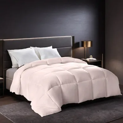 2-Pack Pink Oversized Duvet Inserts. Crafted From Comfortable, Breathable Fabric, These Soft And Fluffy Comforters Feature A Bohemian Design. Ideal For Luxury Hotel And Bedroom Use, They Make A Perfec