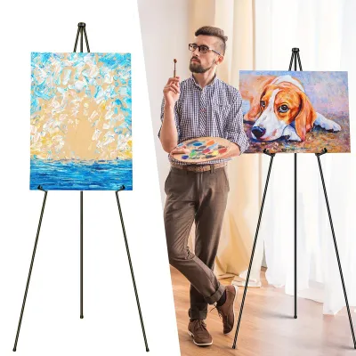 160cm 63 Inches Artist'S Easel, Foldable, Wedding Sign And Poster Display, Adjustable Display Easel