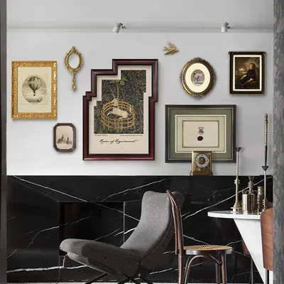 Light-luxury Vintage Ensemble Creative Living Room Wall Art French-style Sofa Art Hanging Painting