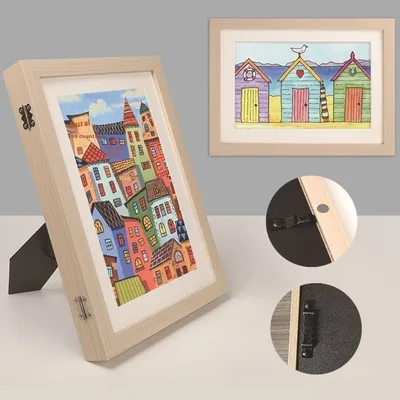 A4 Children's Painting Storage Frame DiyKidsArt Magnetic Picture Frame