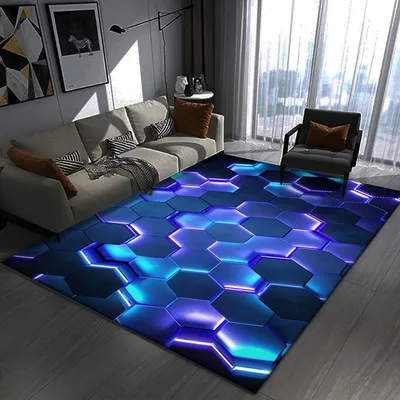 3D Visual Creative 3D Crystal Velvet Rug