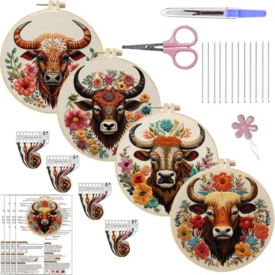 Embroidery DIY Animal Handmade Fabric Craft Kit