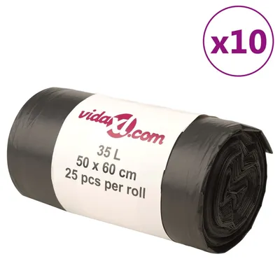   garbage bags, 250 pieces, 35 L