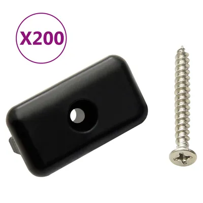   Terrace Clips with Screws, 200 pcs., Plastic, Stainless Steel 304