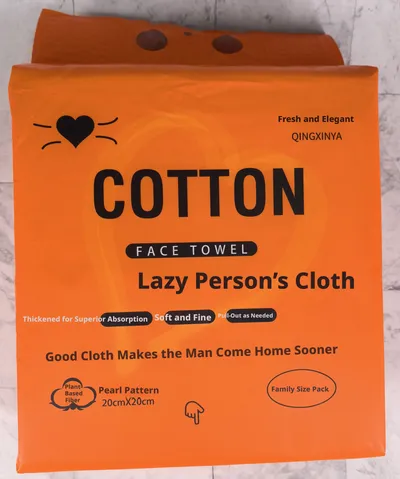 Absorbent lazy rag-20 * 20cm-Polyester wood pulp-180 draw-1 pack