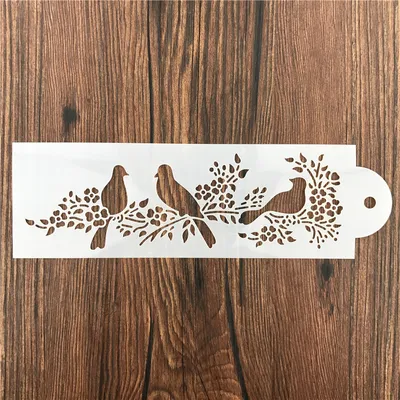 Animal Bird Magpie Cake Border Baking Tool Powdered Sugar Sieve Spray Flower Painting