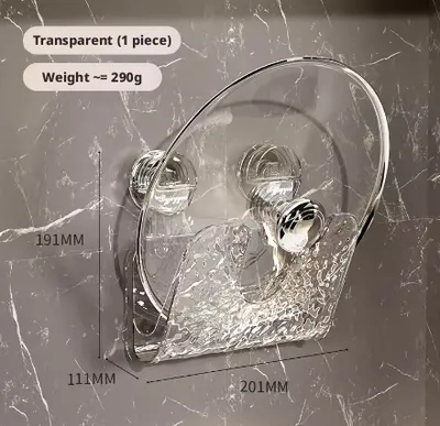 Corrugated pot lid holder-transparent color