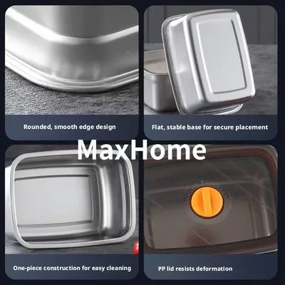 Stainless steel 316 crisper-small 600ML-with sealing lid-1 piece
