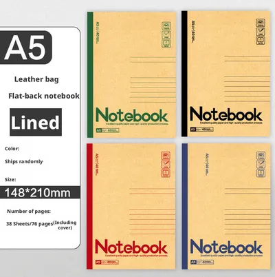 Cowhide Office Notepad-A5-40 Models-Random Color-1 Book