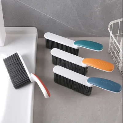Color contrasting handle dust removal brush-random color-PP+PET-1 piece
