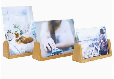 Creative and personalized photo frame-Solid wood-Beech-18.5 * 4.5cm-1 piece