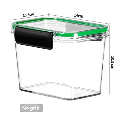 Crispy box-Single compartment model-transparent color-870ML-1 piece