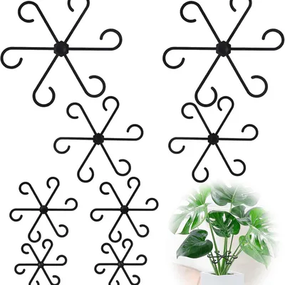 8pcs Plant Stem Support Plant Support For Indoor Plants Plastic Reusable Plant Stabilizer Indoor Plants Accessories