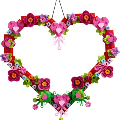 Heart Ornament Building Toy Set 40638 Crafts Home Decor Display Wall Hanging Art Gift Idea For Boys Girls Kids Ages 9 Plus