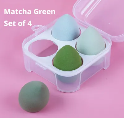 Beauty Eggs-4 compartments-Matcha Series-Polyurethane-4 pcs-1 box