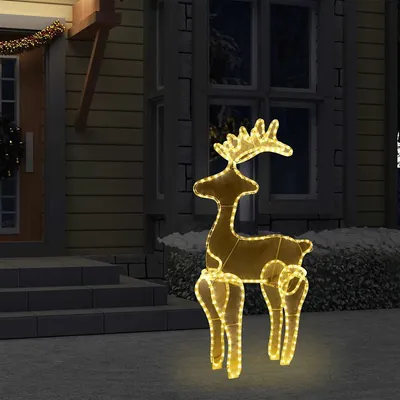   Reindeer Christmas Decoration with Mesh 306 LEDs 60x
