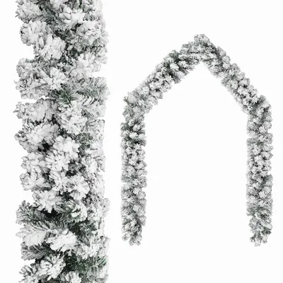   Christmas garland with snow 5 m PVC  