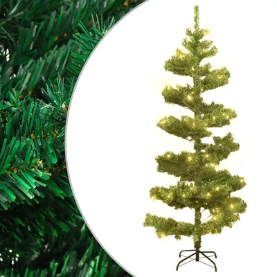   Spiral Christmas Tree with Lights and Stand 150 cm