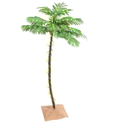   Artificial Palm Tree with 88 Warm White LEDs 150
