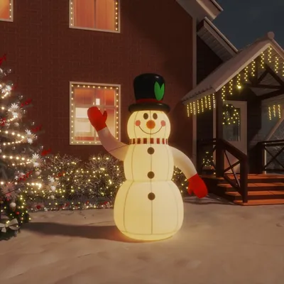   Inflatable Snowman with LEDs 120 cm  