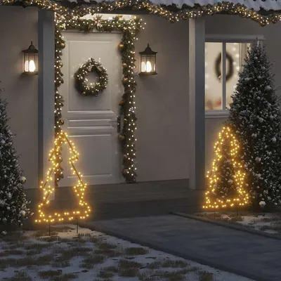   Christmas tree with ground spikes and 115 LEDs 90