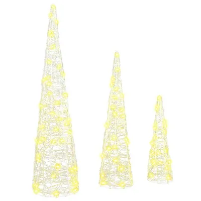   Christmas tree with 90 LEDs, 3 pcs, warm white