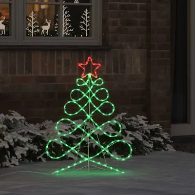   Christmas Tree Lights, Multicolored, 80 x 56 cm, PVC