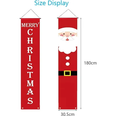 Christmas Decorations, Christmas Banner, Christmas Snowman, “Merry Christmas” Garland, Hanging Porch Sign, Christmas Decorations For Xmas, Christmas Indoor/Outdoor, Wall, Door, New Year's