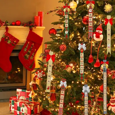 Christmas Gift Decoration Ribbon Set Hooks Gift Hooks Christmas Tree Gift Box Christmas Decorations