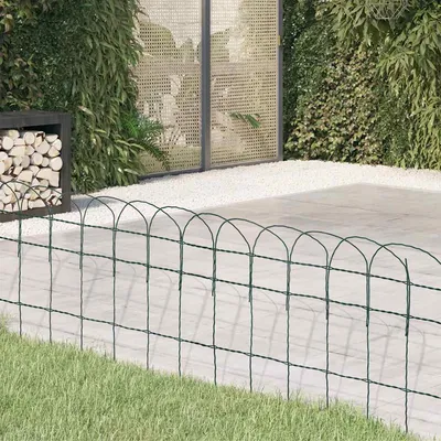   Garden Fence Powder-Coated Iron 10x0.4 m   Garden Fence