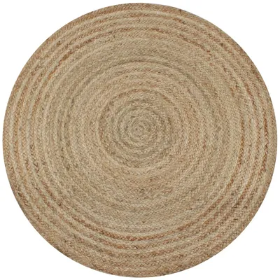   Jute Braided Rug 90 cm Round  